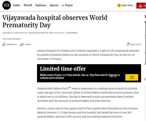Vijayawada hospital observes world