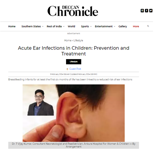 Acute ear infections in children prevention and treatment